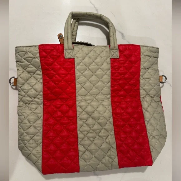 MZ Wallace Cabana Tote - Cherry Red & Atmosphere - Picture 7 of 10